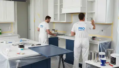 Cabinet painting in Brandon, FL by Brandon Paint Pros for durable, fresh kitchen finishes