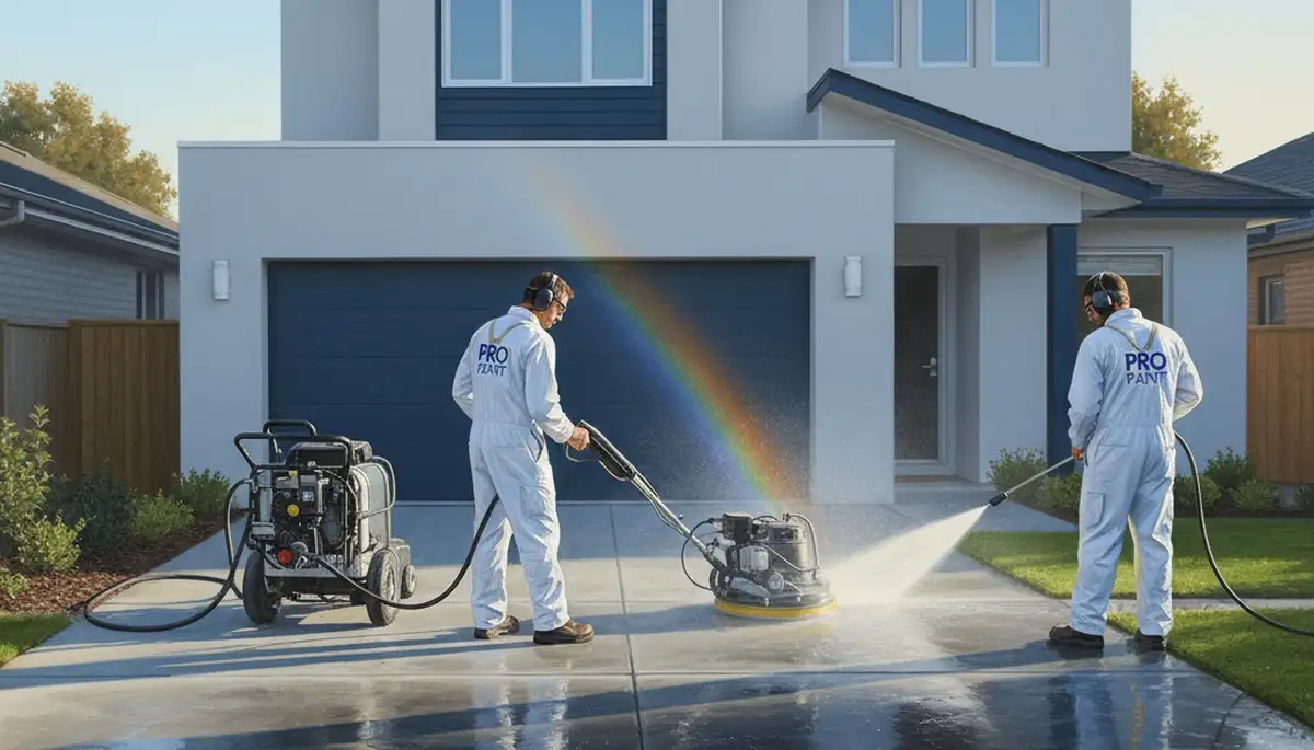 Concrete pressure cleaning in Brandon, FL for driveways, patios, and walkways