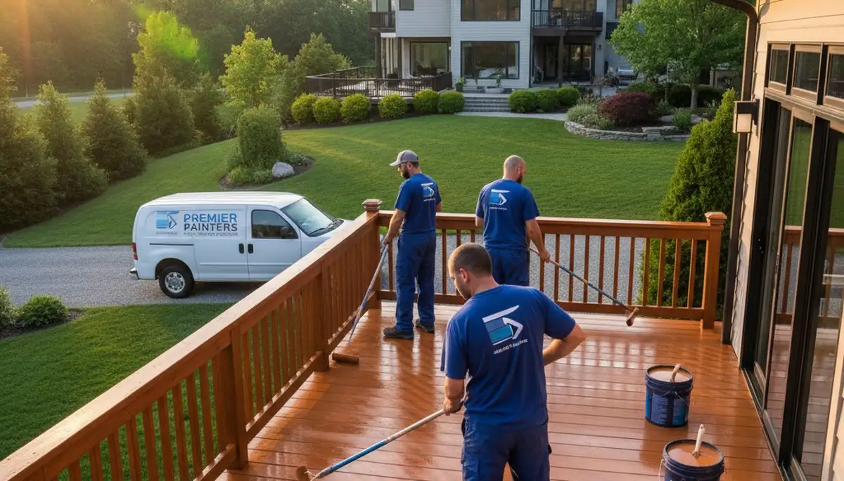 Deck painting service in Brandon, FL by Brandon Paint Pros for weather-resistant outdoor protection