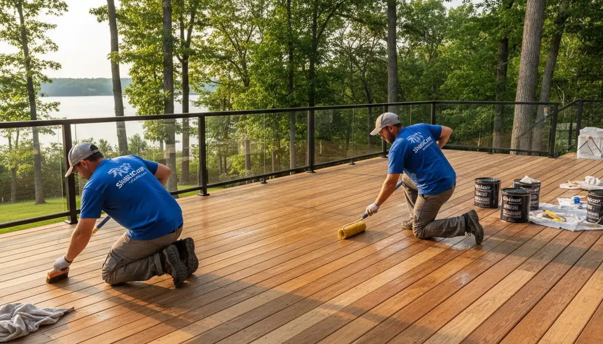 Professional deck sealing in Brandon, FL by Brandon Paint Pros for wood protection and weather resistance