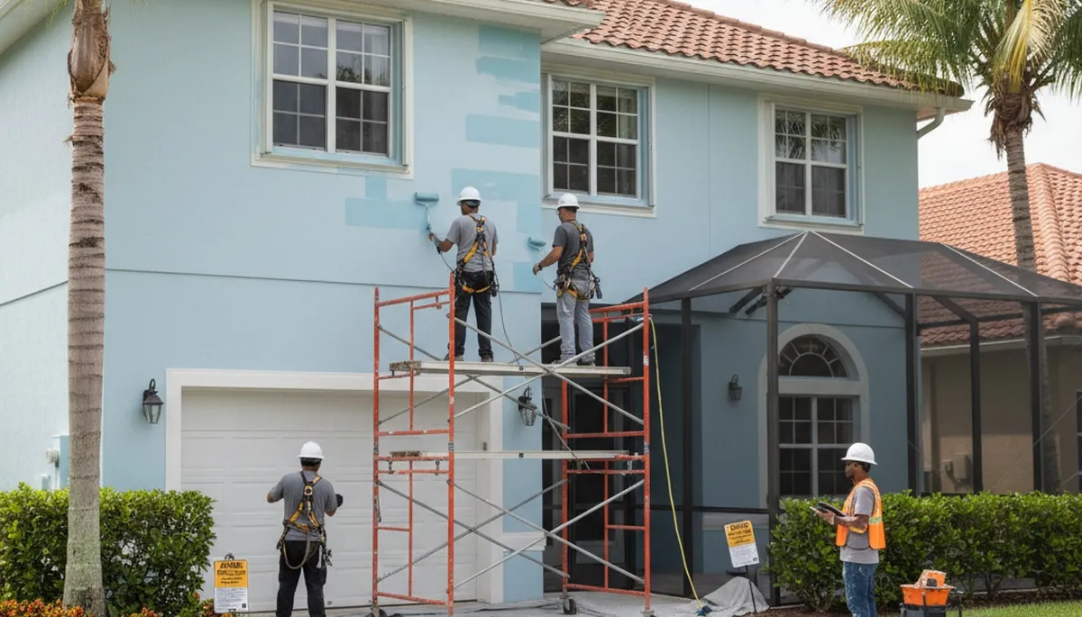 Professional painting team in Brandon, FL providing interior and exterior house painting services